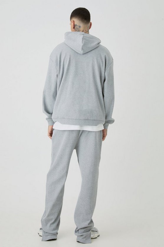 Tall gerippte Jogginghose mit geteiltem Saum