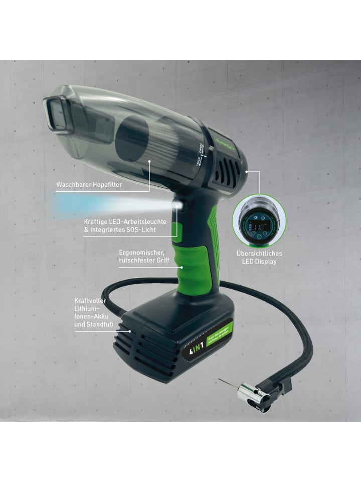 Hammersmith Auto Staubsauger & Luftkompressor Air Storm in Grün günstig kaufen onesize