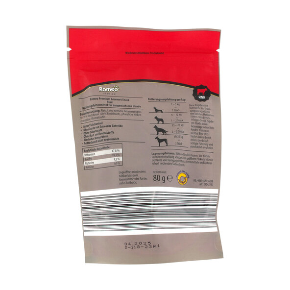 Premium Gourmet Hunde-Snack Rind, 12 x 80 g