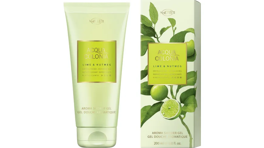 4711 ACQUA COLONIA Showergel LIME+NUTMEG 200 ml