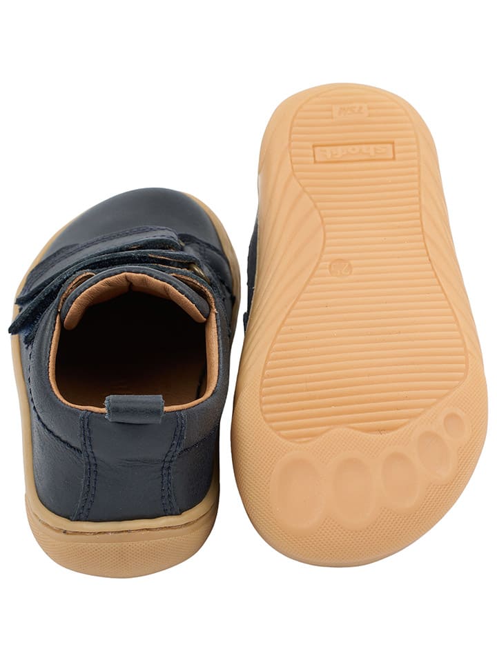POM POM Leder-Barfußschuhe in Dunkelblau günstig kaufen