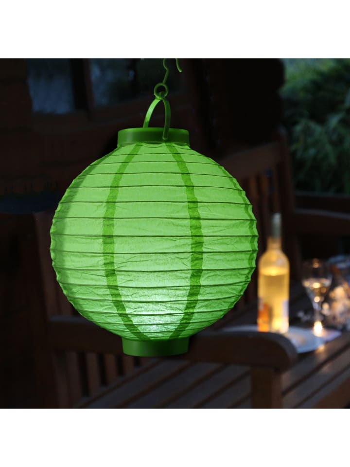 MARELIDA LED Solar Lampion in grün - D: 20cm günstig kaufen onesize