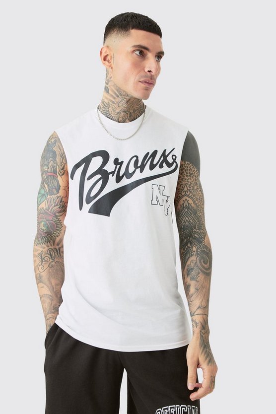 Tall weißes Bronx Tanktop