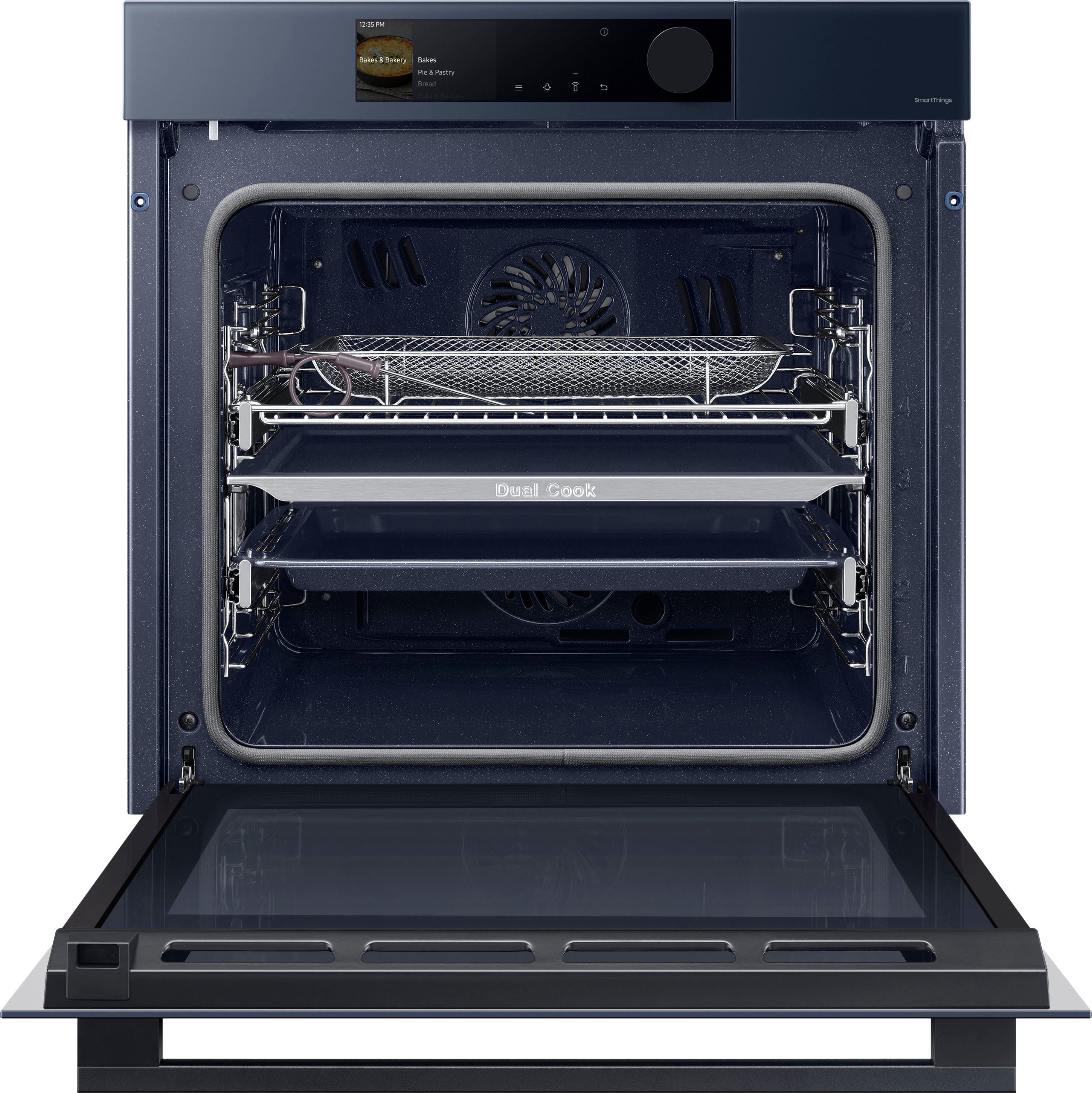 Samsung Einbaubackofen NV7600B NV7B6675CDN, mit 1-fach-Teleskopauszug, Pyrolyse-Selbstreinigung, 