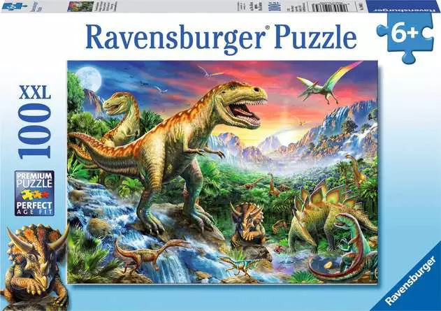 Kinderpuzzle ab 6 Jahren - Bei den Dinosauriern - 100 Teile