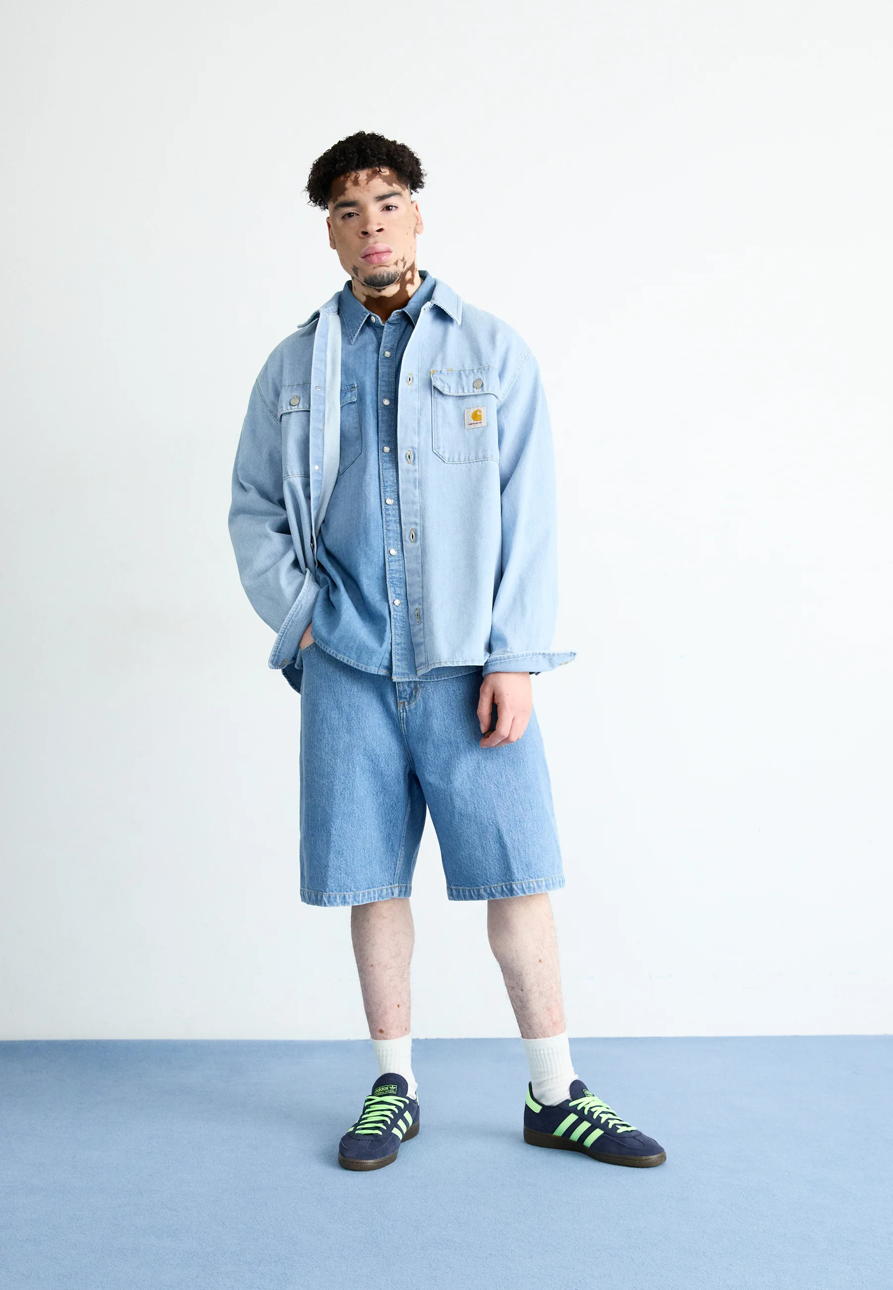 Carhartt WIP BRANDON - Pantalones cortos vaqueros