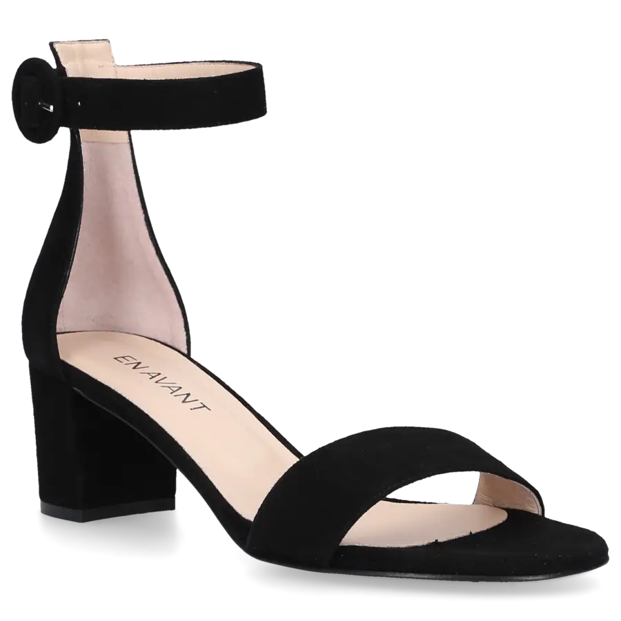 EN AVANT - Sandalen GR4 Veloursleder - schwarz