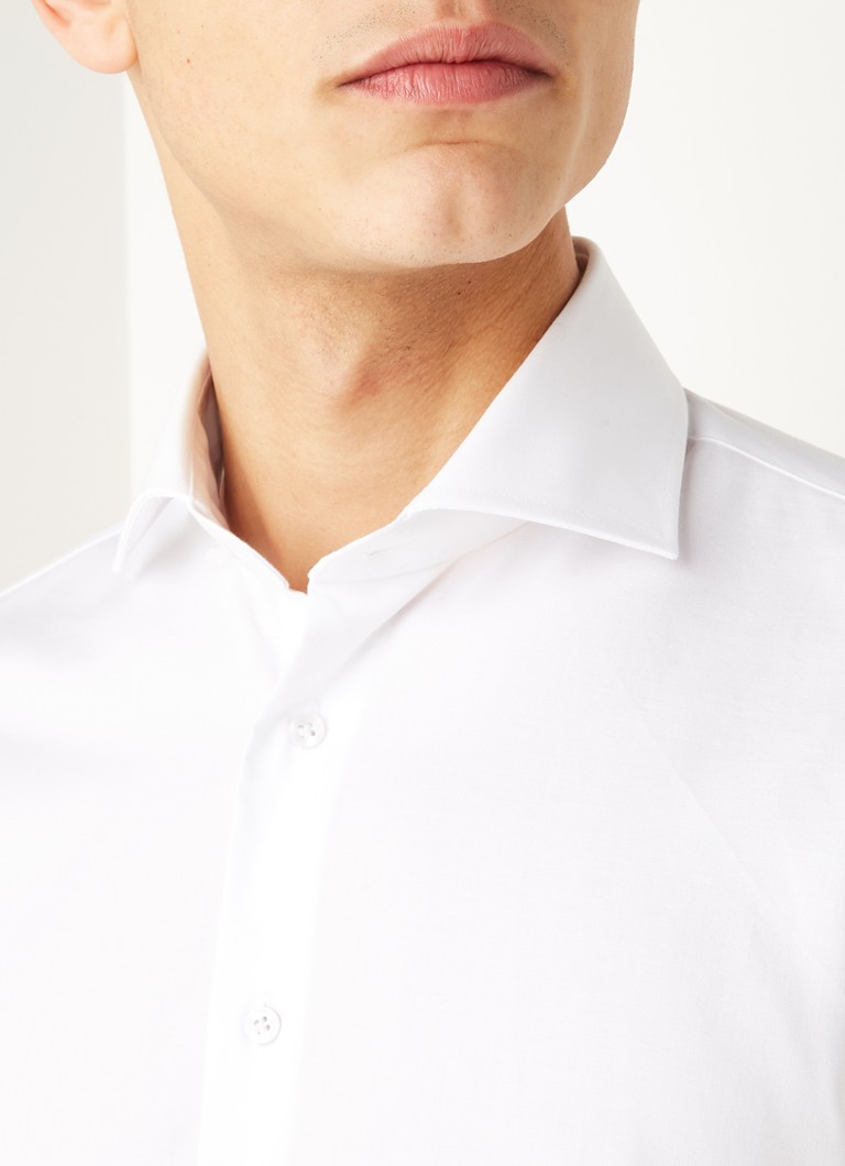 Camisa Profuomo de corte regular que não precisa ser passada a ferro