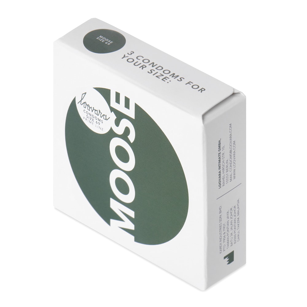 loovara Preservatif - Taille Moose : Diamètre -69mm / 3 pcs. Préservatif