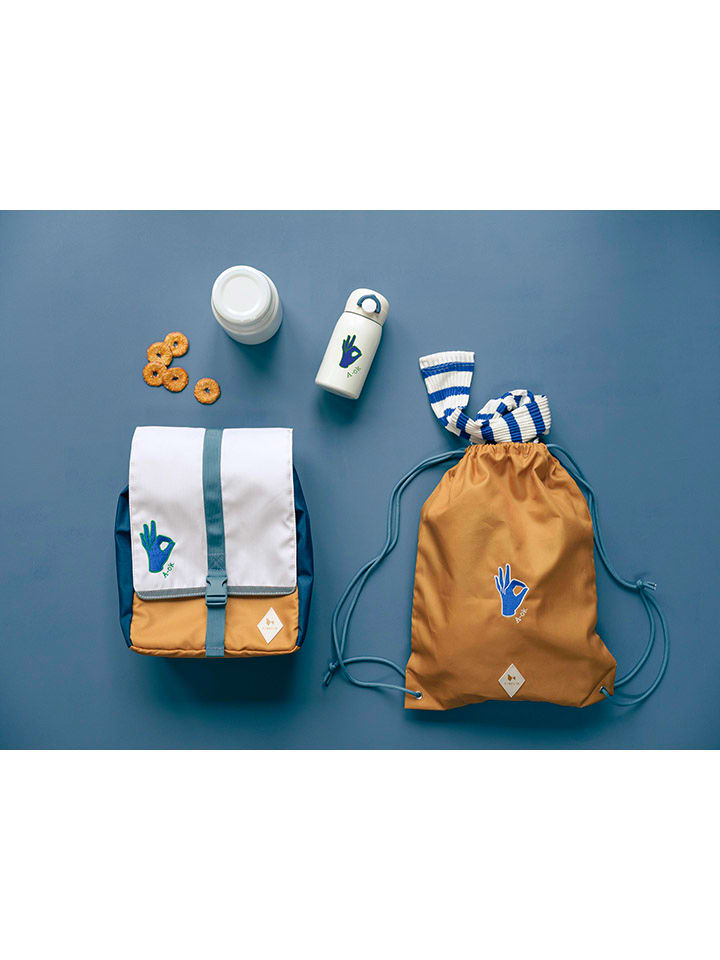 FABELAB Rucksack in Petrol/ Senf/ Weiß - (B)26 x (H)32 x (T)9 cm günstig kaufen onesize