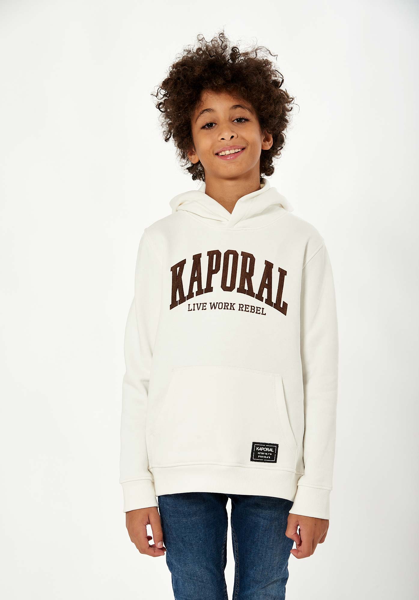 MYKO   Sweat blanc Garçon