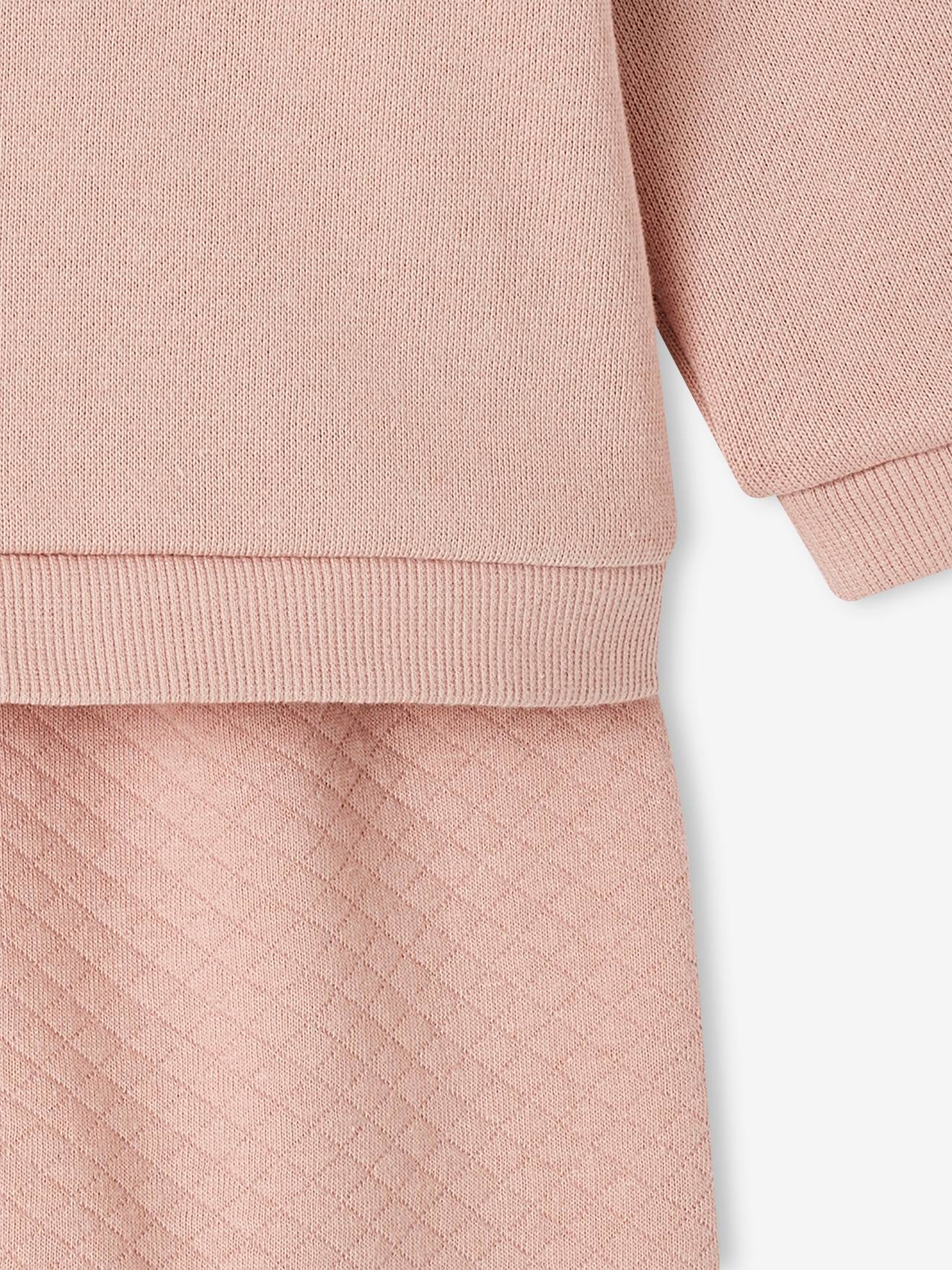 Ensemble bébé sweat et pantalon chocolat