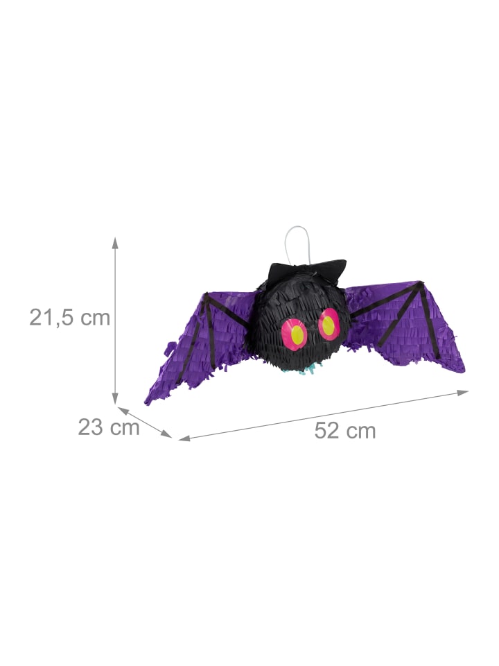 relaxdays Pinata Fledermaus in Schwarz günstig kaufen onesize