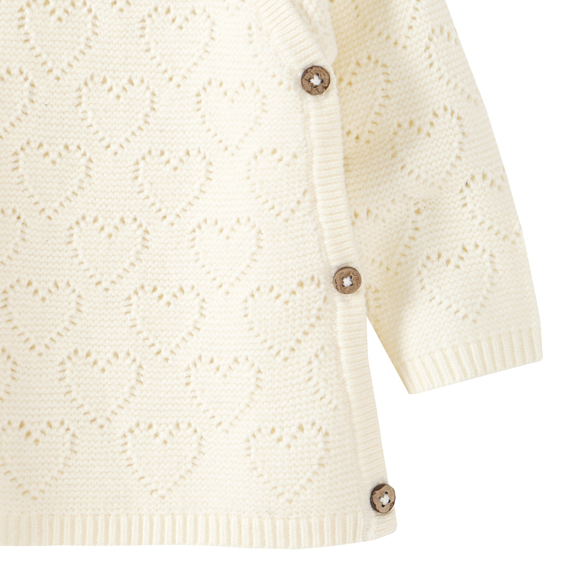 Newborn Strickpullover mit Ajour-Muster