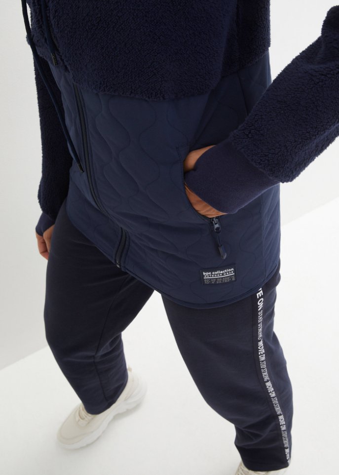 Teddy-Fleece Jacke mit Steppung