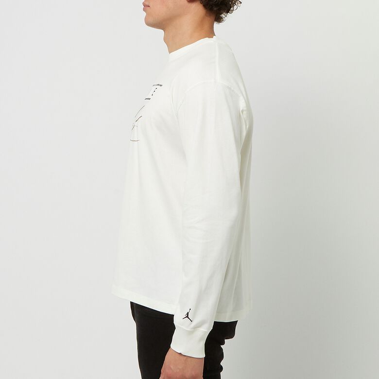 JORDAN Long-Sleeve Graphic T-Shirt sail/black
