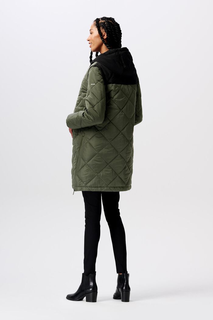 Gepolsterte 3-in-1-Umstandsjacke im Steppdesign