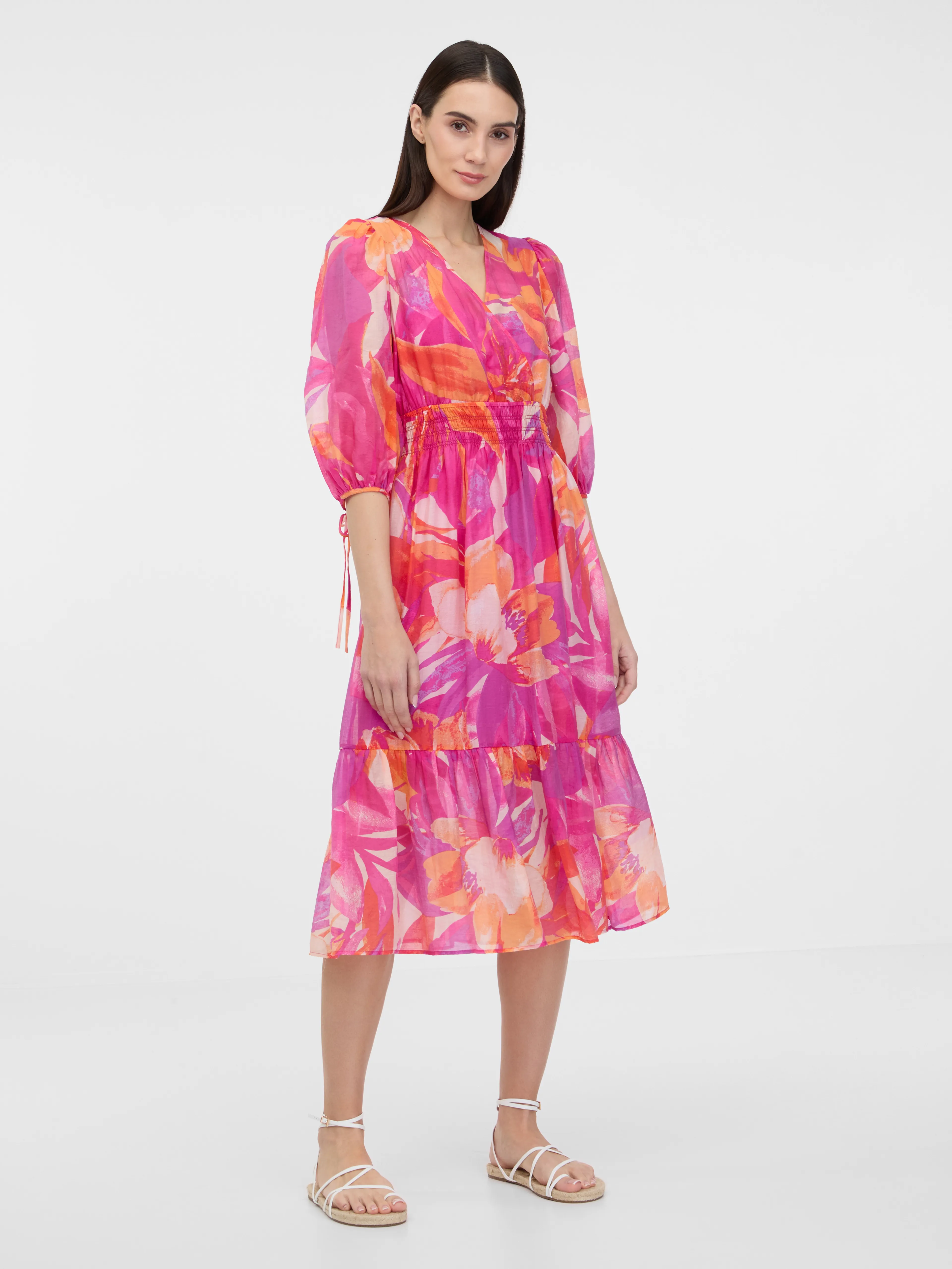 Dunkelrosa Damen Midikleid ORSAY