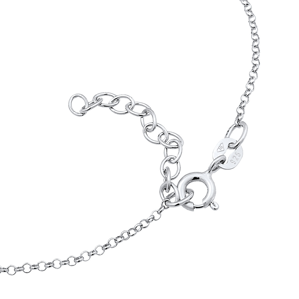 Elli Elli Bracelet Femmes pendentif lettre N basique en argent sterling 925 Bracelet
