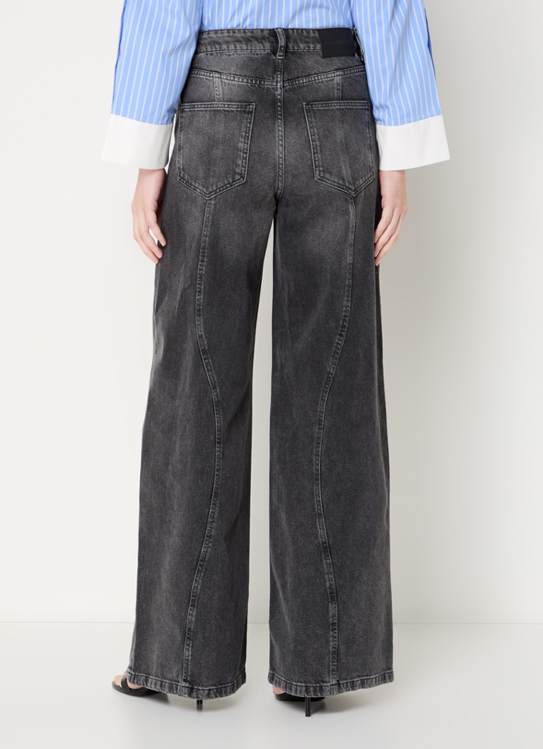 Jeans Vicky a vita alta e gamba larga di Co'Couture, lavaggio colorato