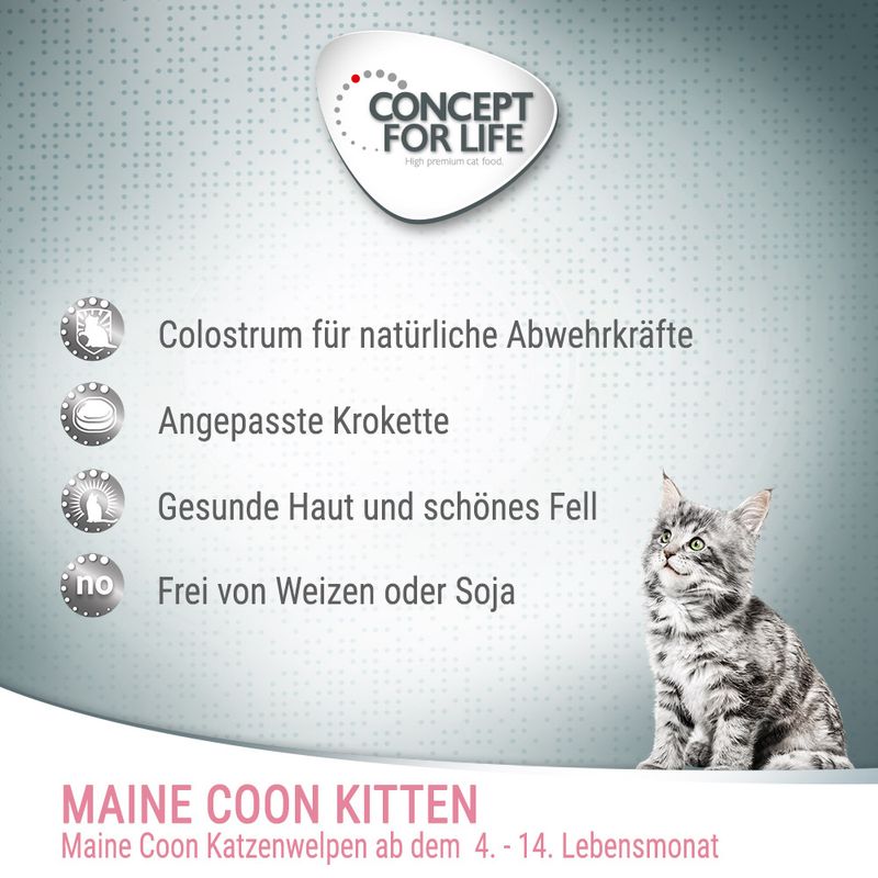 Concept for Life Maine Coon Kitten Verbesserte Rezeptur | bitiba