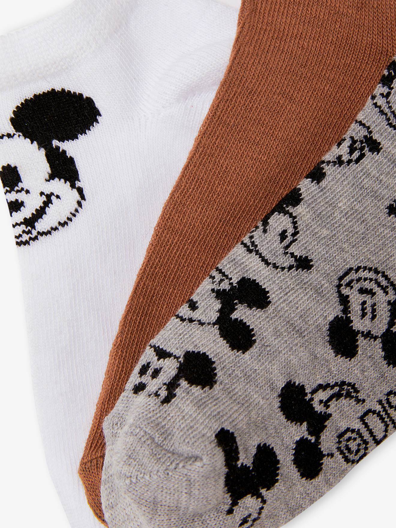 Lot de 3 paires de soquettes DS® Mickey moutarde