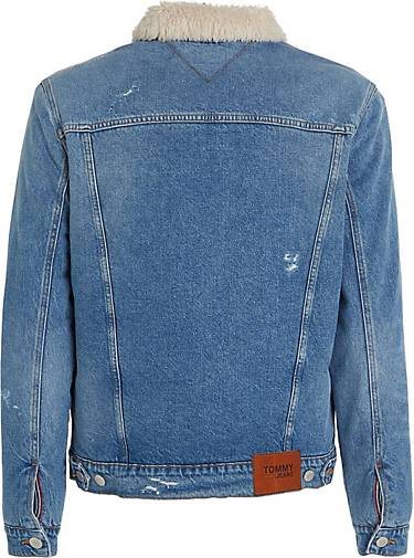 TOMMY-JEANS Herren Jeansjacke TEDDY TRUCKER JACKET Regular Fit