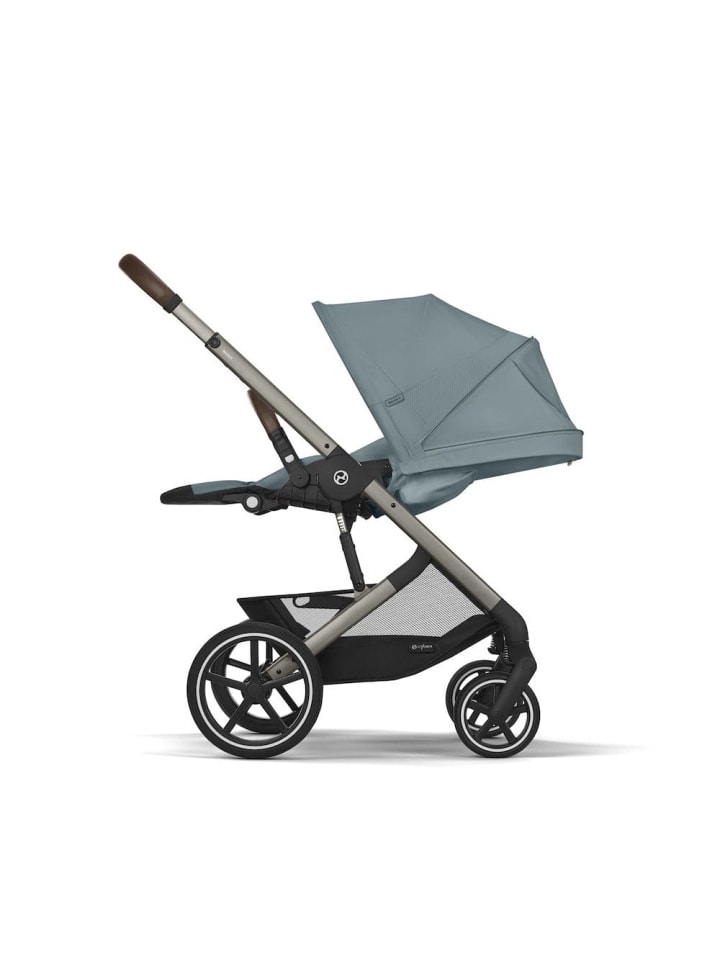 Cybex Cybex Balios S Lux Kinderwagen - Farbe: Stormy Blue / Gestell Taupe günstig kaufen onesize