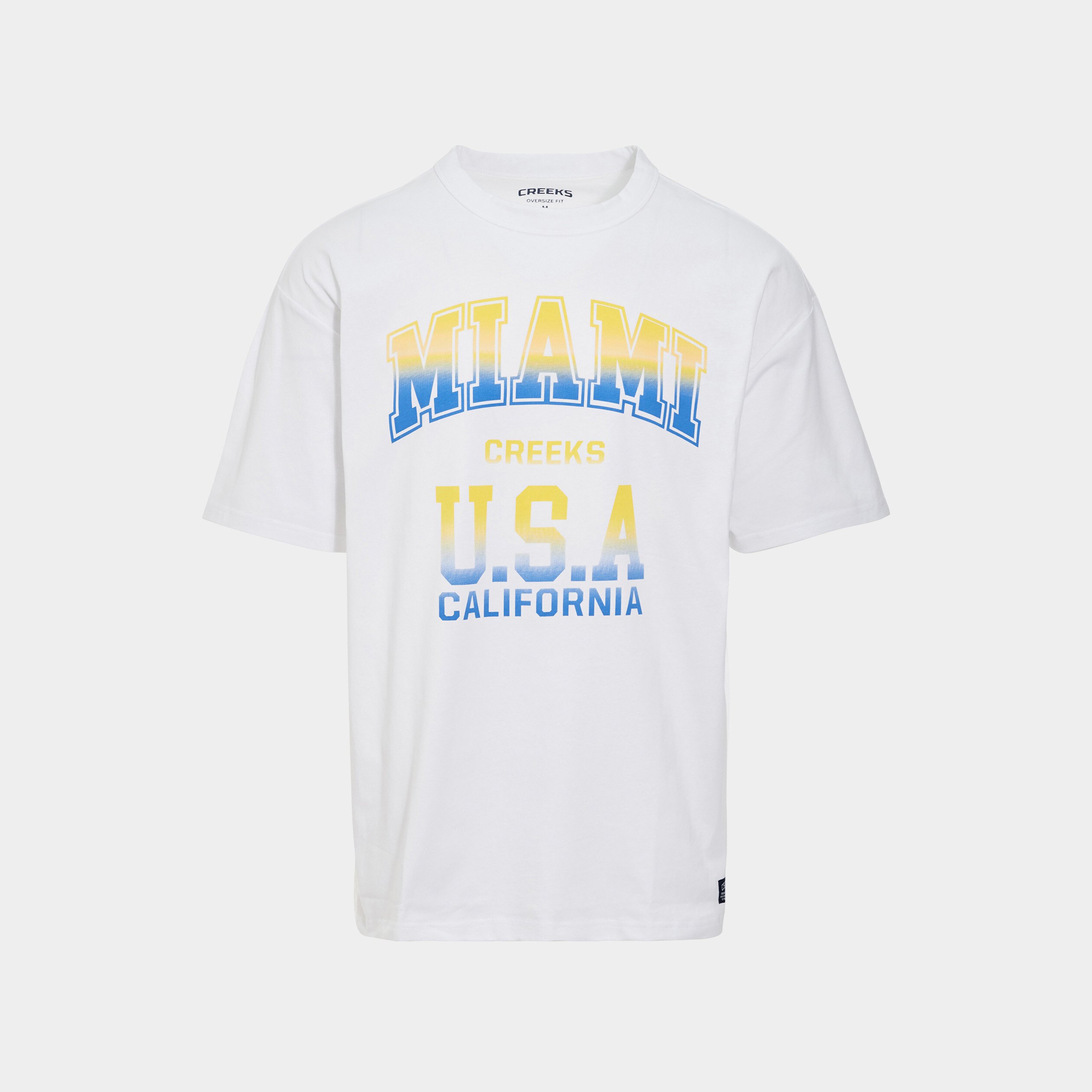 T-shirt manches courtes Creeks blanc homme | La Halle