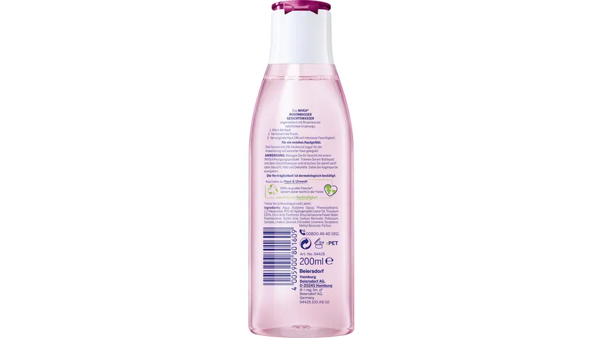 NIVEA Rosenwasser Gesichtswasser alle Hauttypen 200 ml