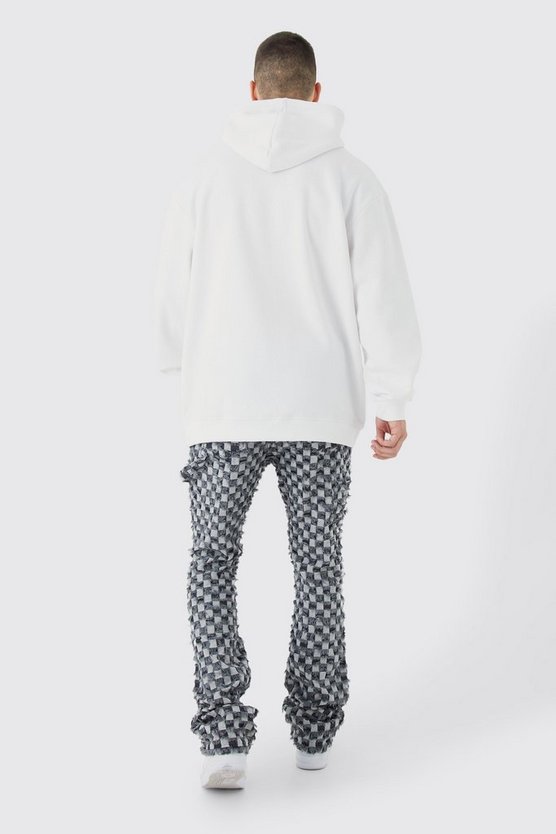 Tall karierte Slim-Fit Schlaghose
