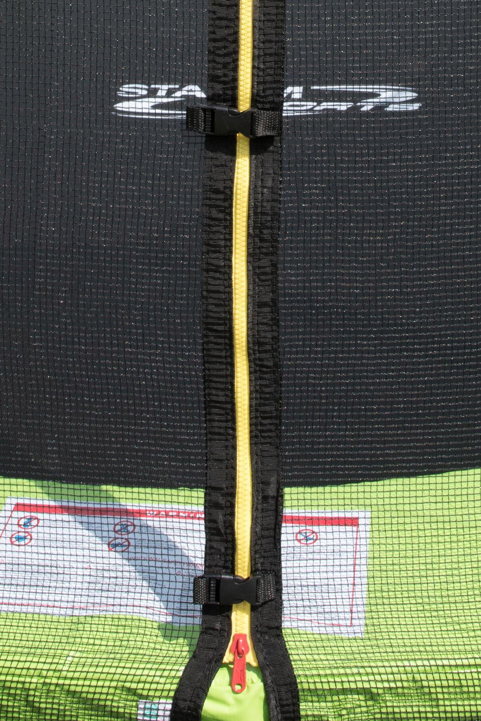 STAMM SPORTS Gartentrampolin SS-GT, Ø 244 cm, (2), Anti-Roll-Over-Schutz, farbig verkleidete Netzpfosten