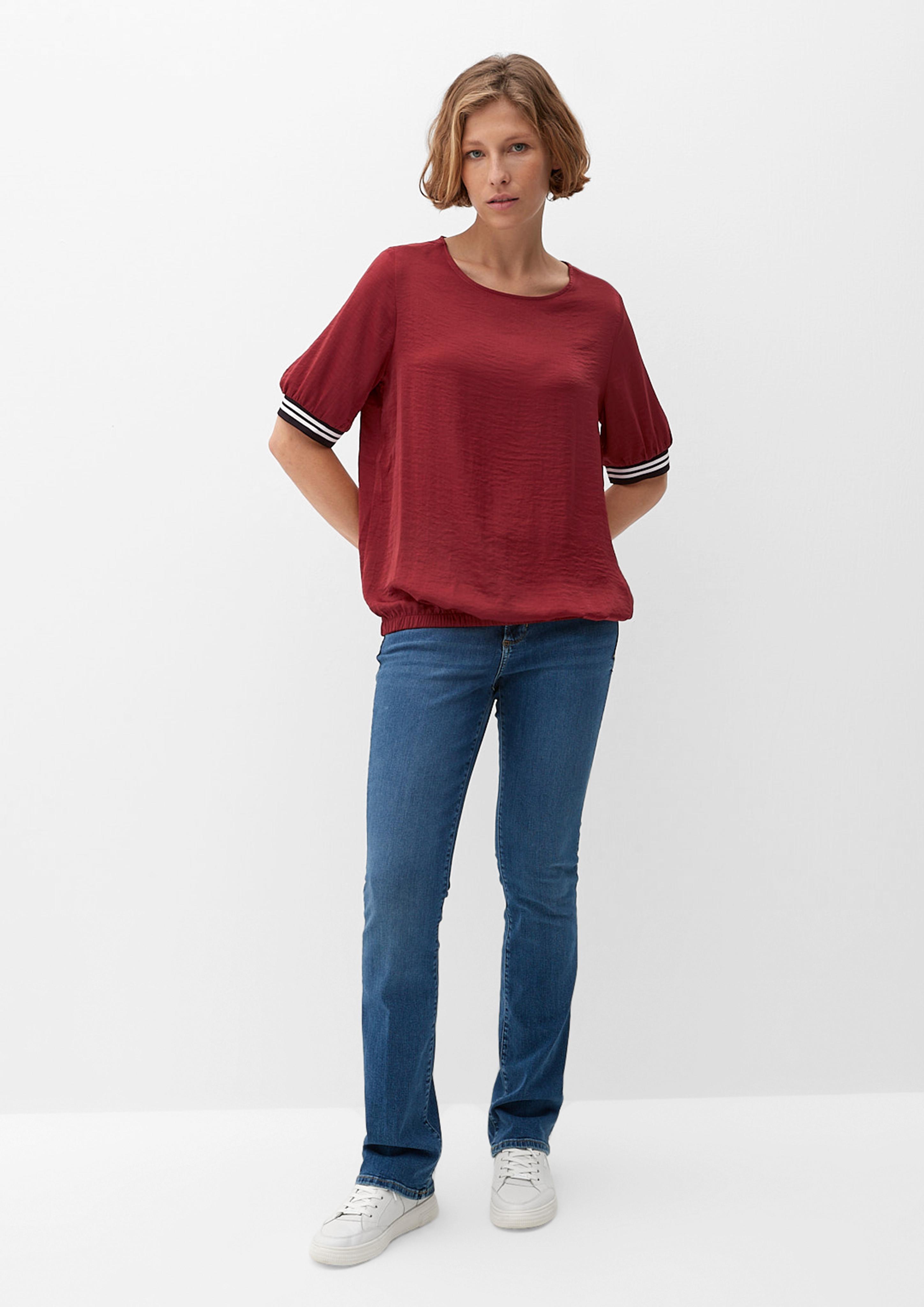 Blusenshirt mit Rippbündchen  2120632-3877
