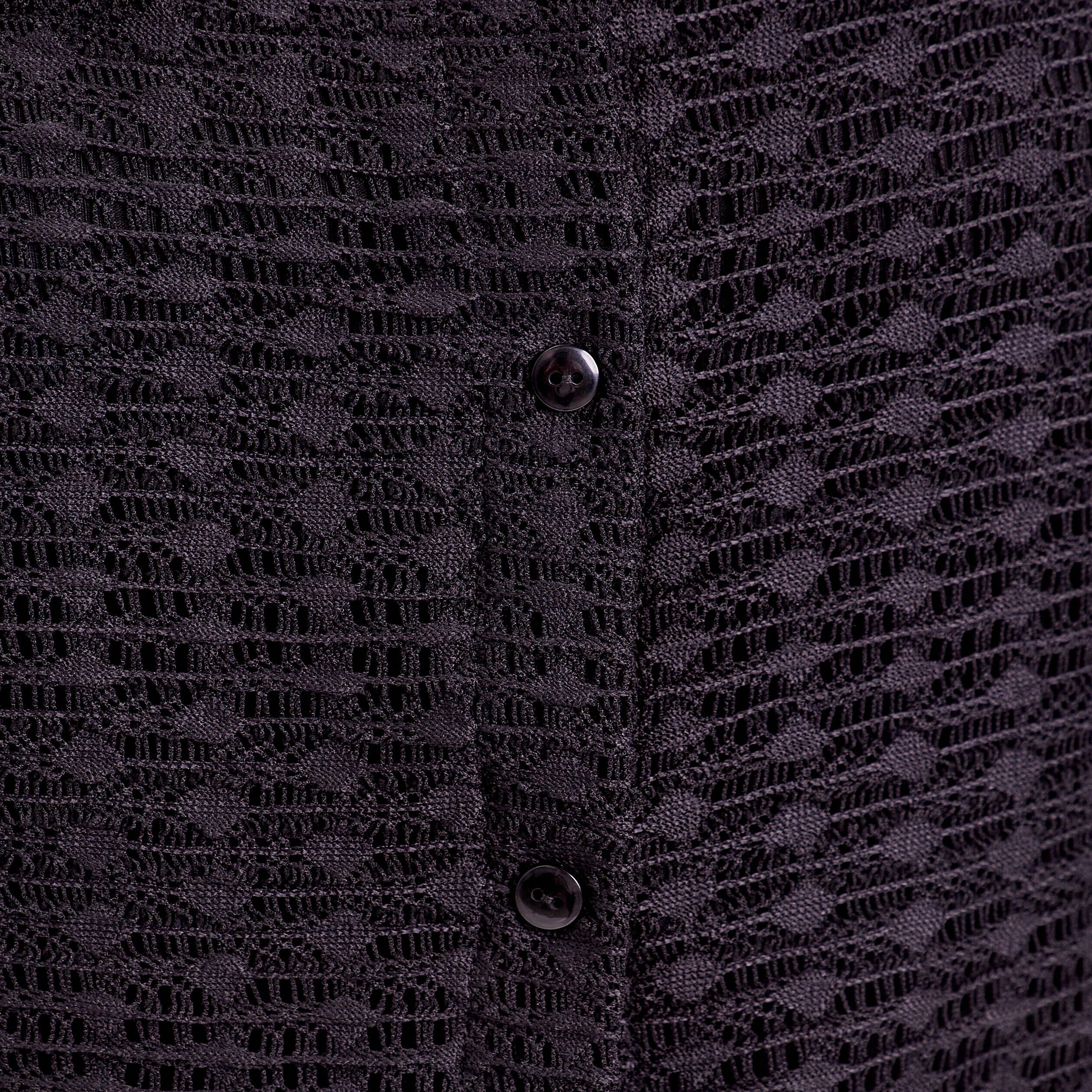 Blouse manches courtes ajourée noir femme | Cache Cache
