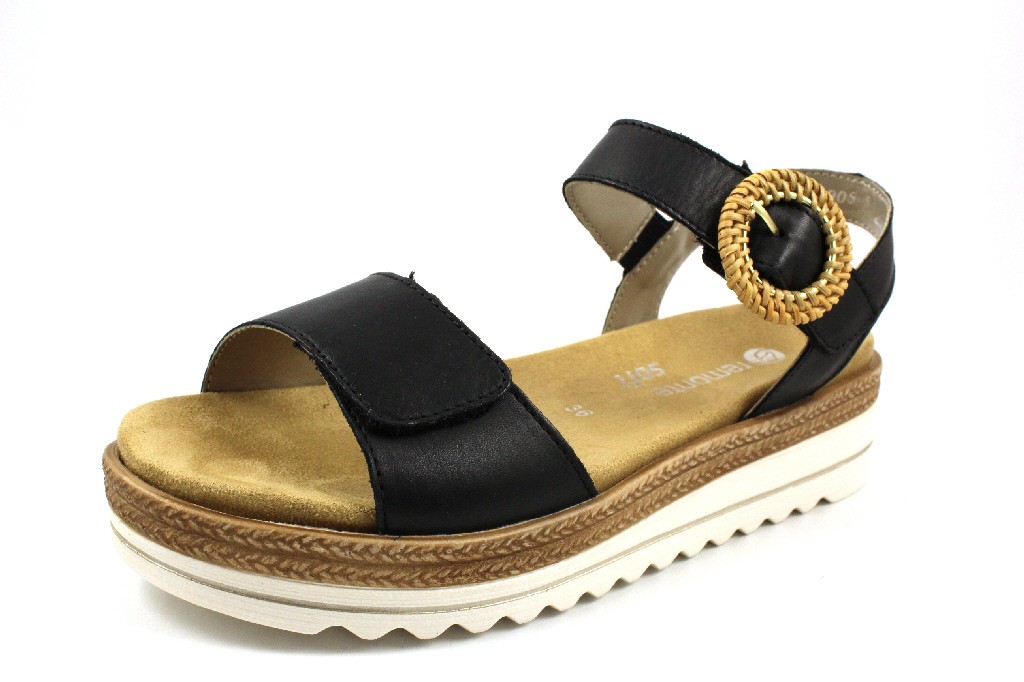 REMONTE Klassische Sandalen schwarz Odeon