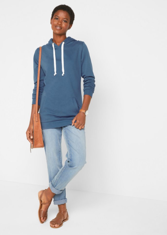 Longkapuzensweatshirt, Langarm