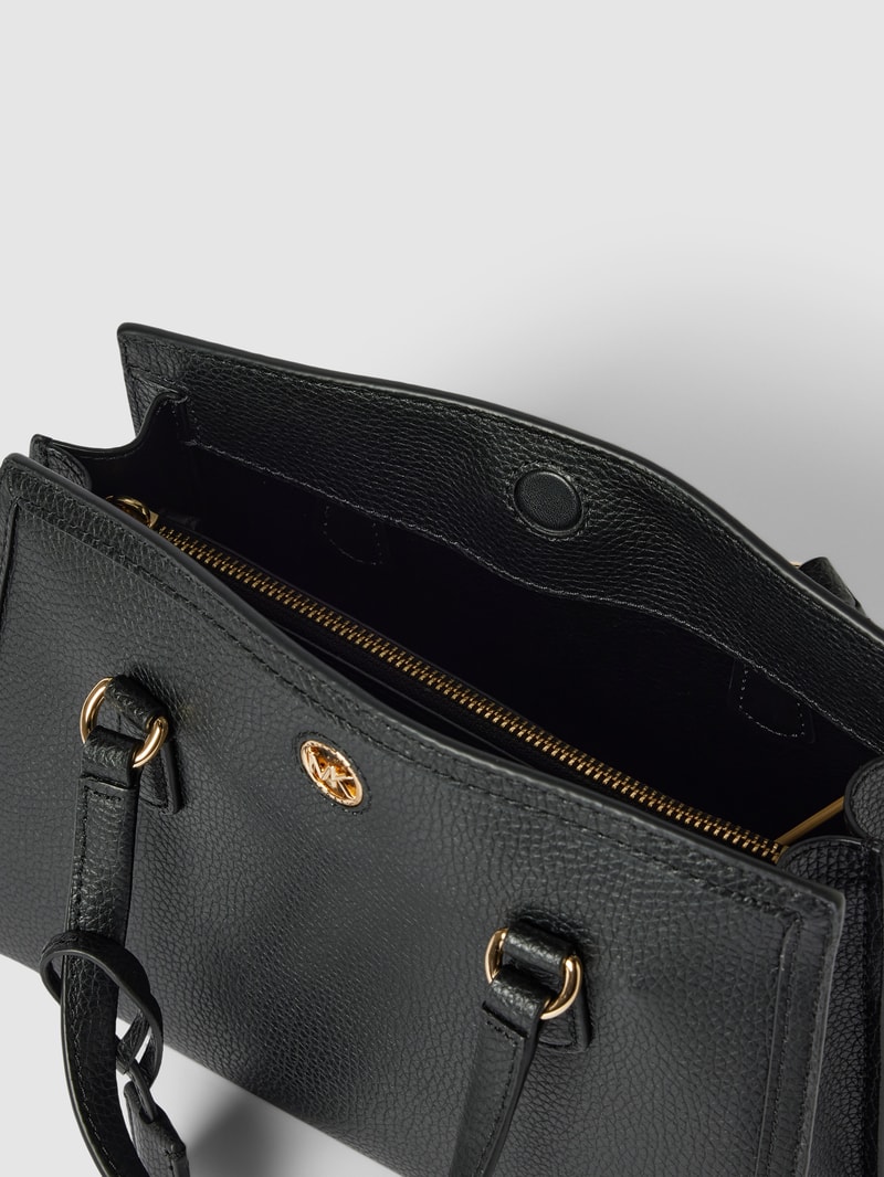 Handtasche aus Rindsleder Modell 'CHANTAL' in black