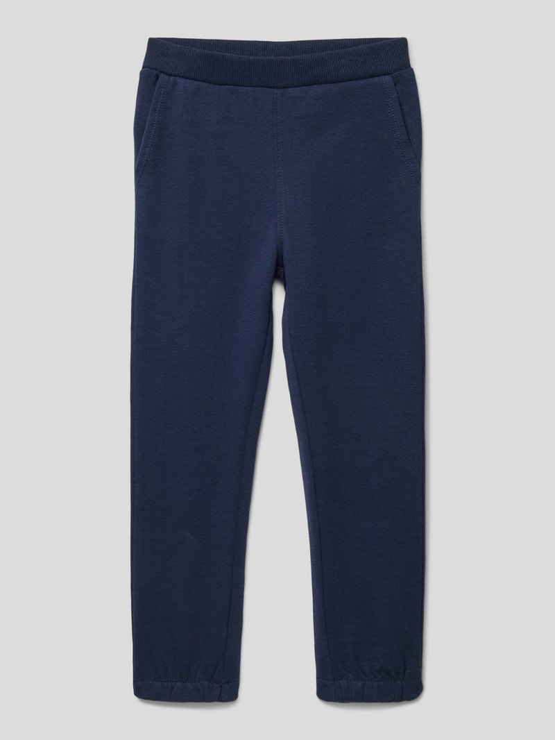 Sweatpants mit seitlichen Eingrifftaschen in marineblau