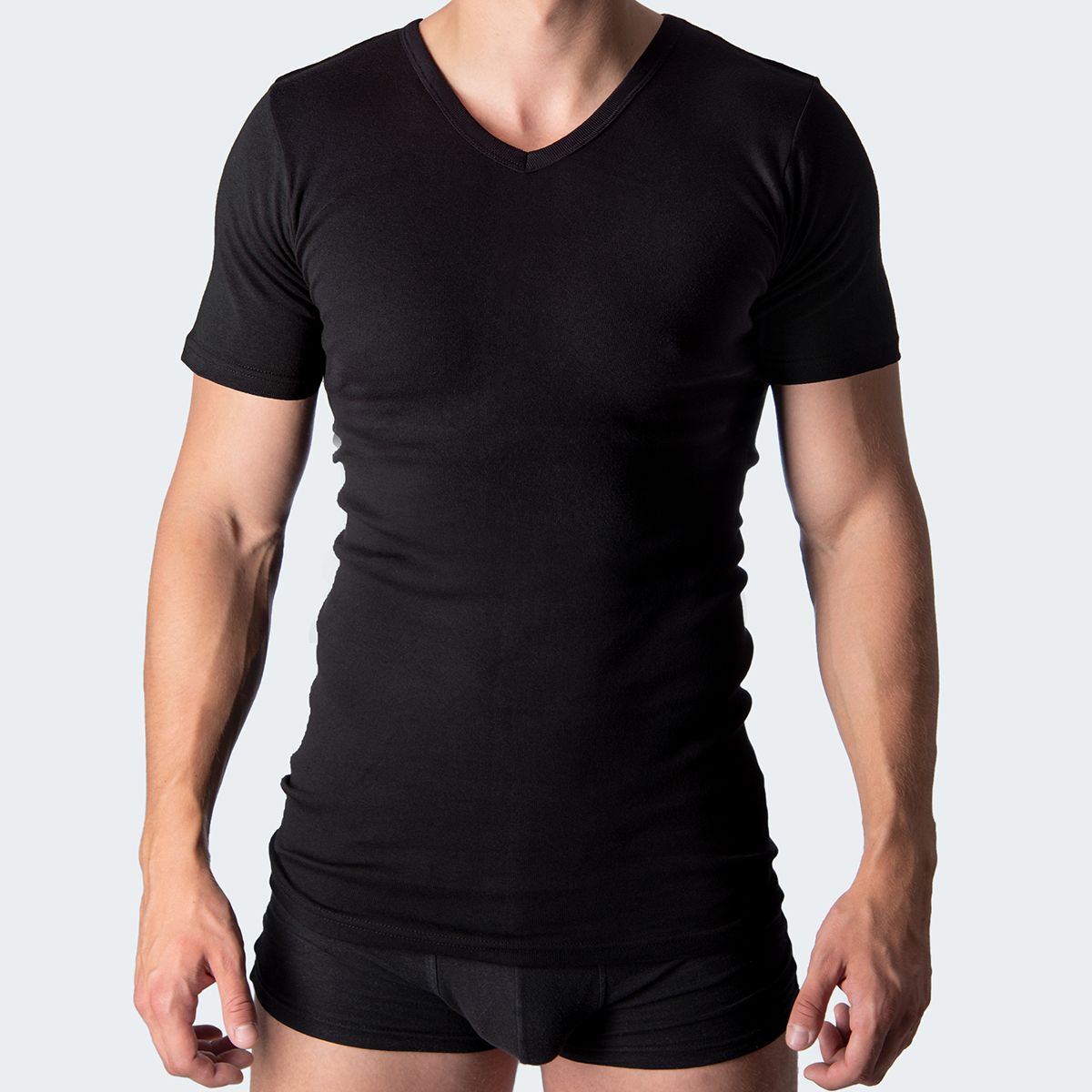 Black Snake Classic Herren V-Neck T-Shirt