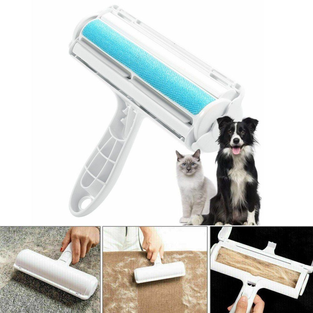 LETGOSPT Fusselroller Fusselbürste Tierhaarentferner Fusselrolle für Hundehaare, Fusselbürste für Tierhaar, für Sofa, Bett, Teppich, Kratzbaum