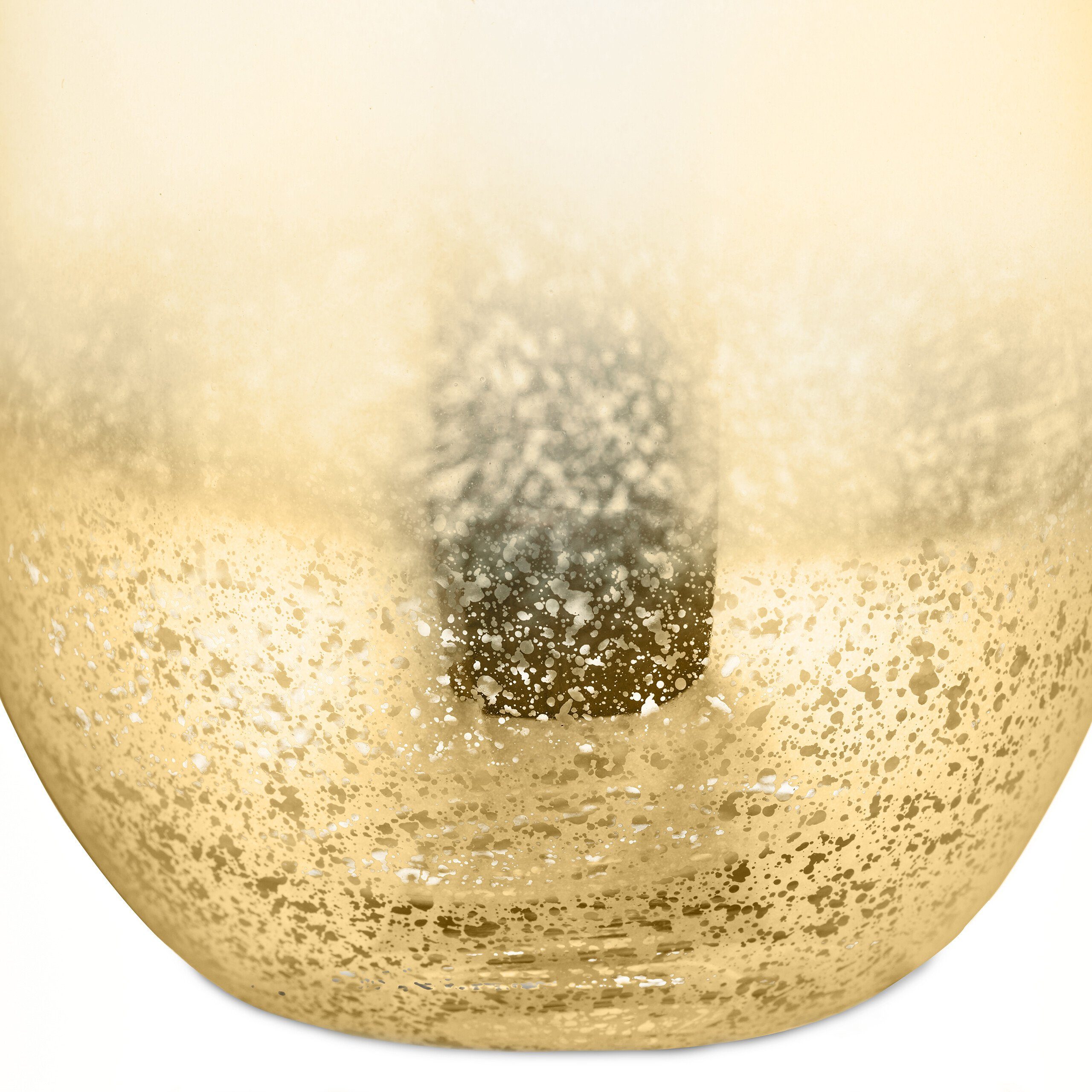 relaxdays Weinglas Weingläser ohne Stiel 2er Set gold, Glas