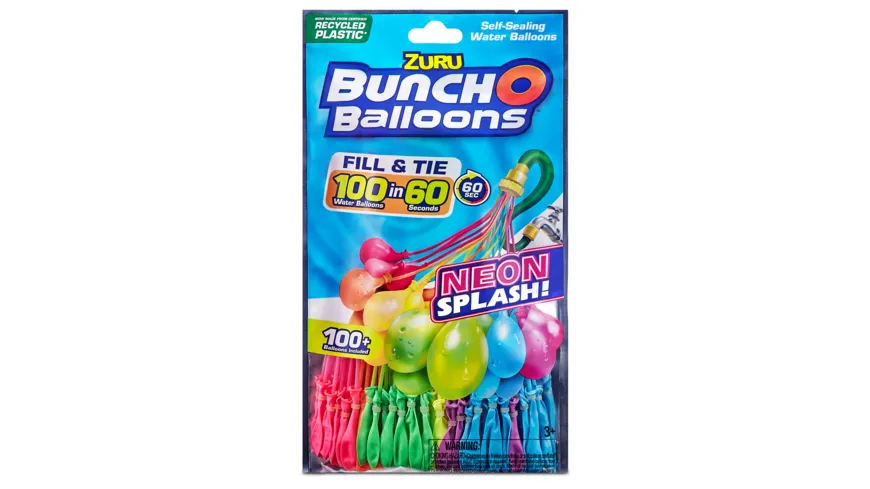 Zuru - Bunch O Balloons - Neon Splash (100 Neon-Wasserballons)