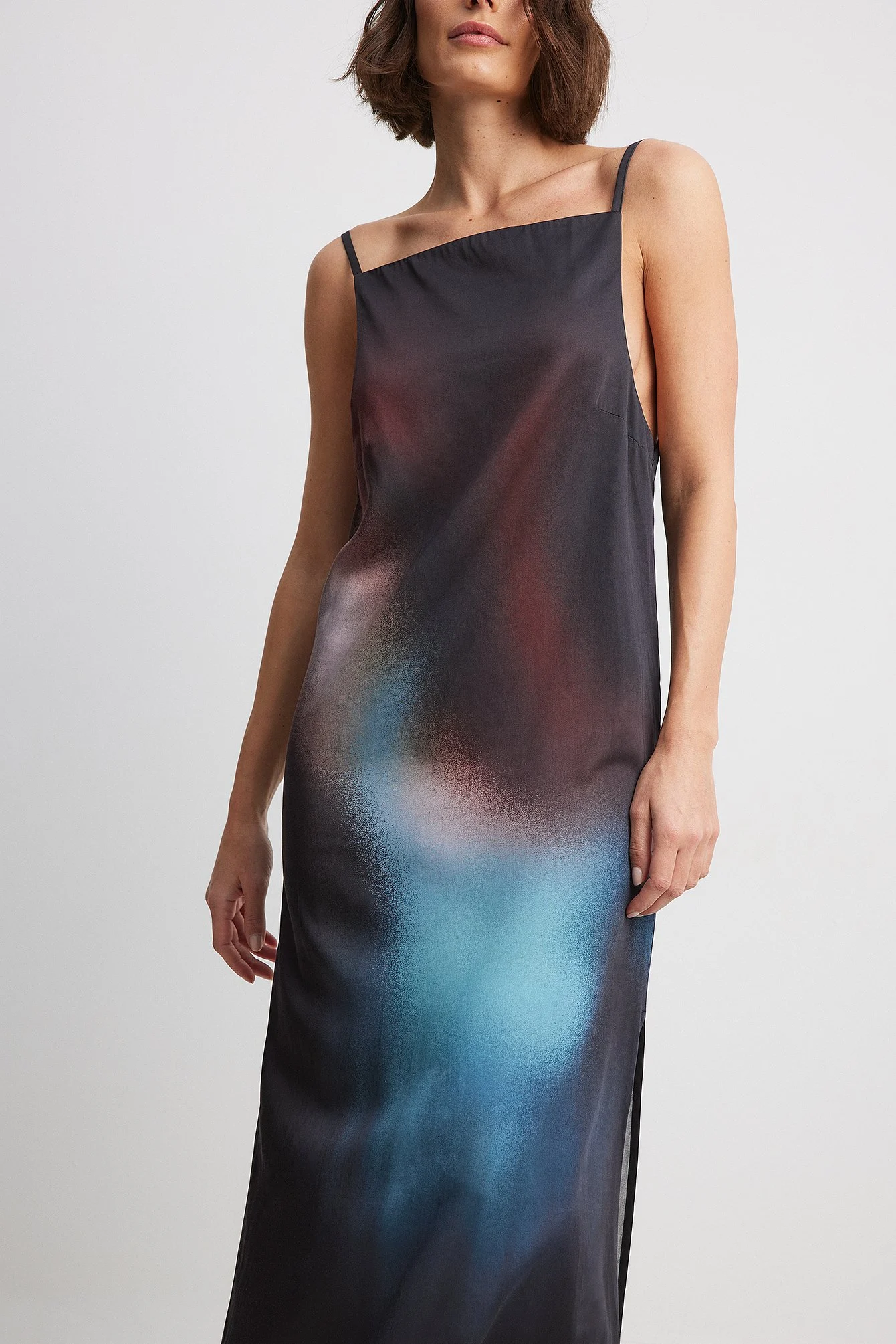 Midikleid mit gebundenen Schultern