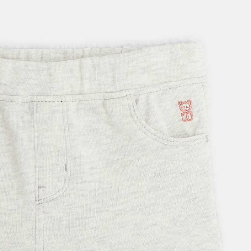 Short molleton (lot de 2) rose bébé fille