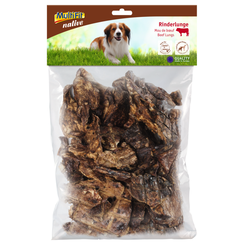 MultiFit Snacks MultiFit native Rinderlunge 250g