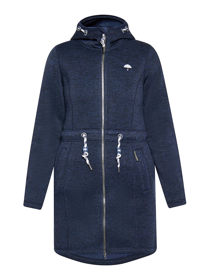 Schmuddelwedda Strickfleecemantel in Dunkelblau günstig kaufen