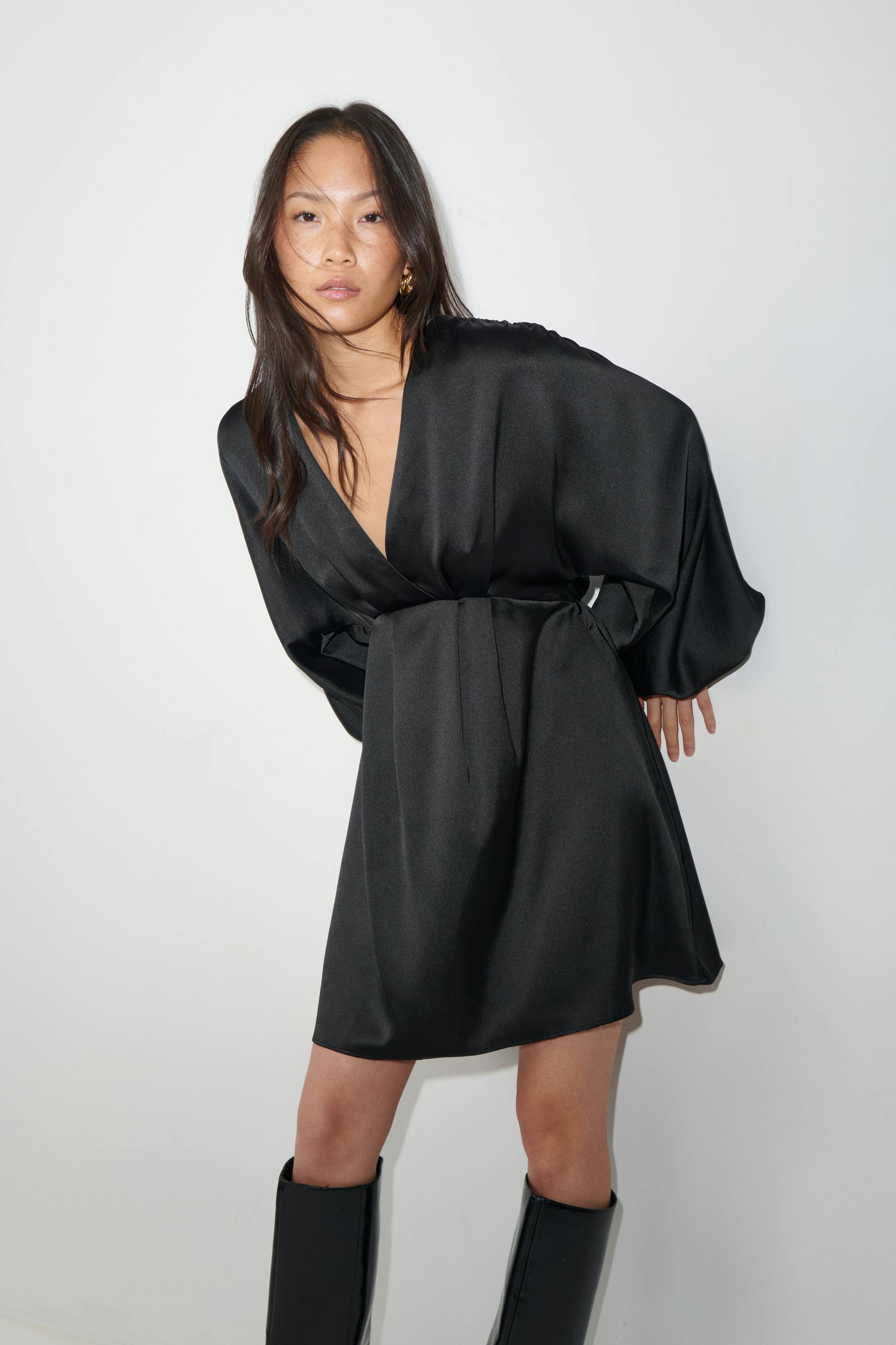 Satin mini dress