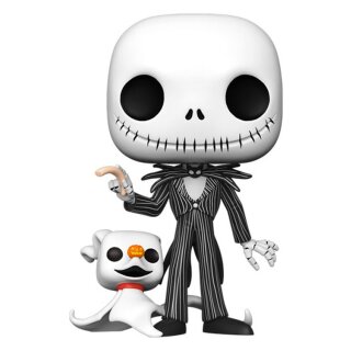 Nightmare before Christmas Super Sized POP! Disney Vinyl Figur Jack w/Zero 25 cm