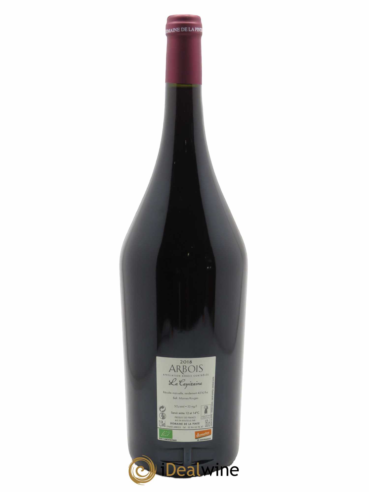 Arbois La Capitaine Domaine de la Pinte  2018 - Lot de 1 Magnum