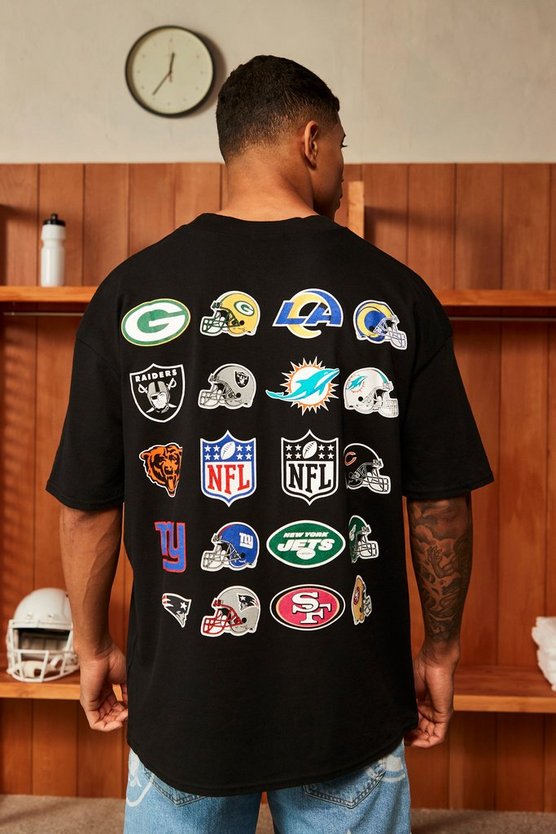 Oversize T-Shirt mit Nfl Team Print